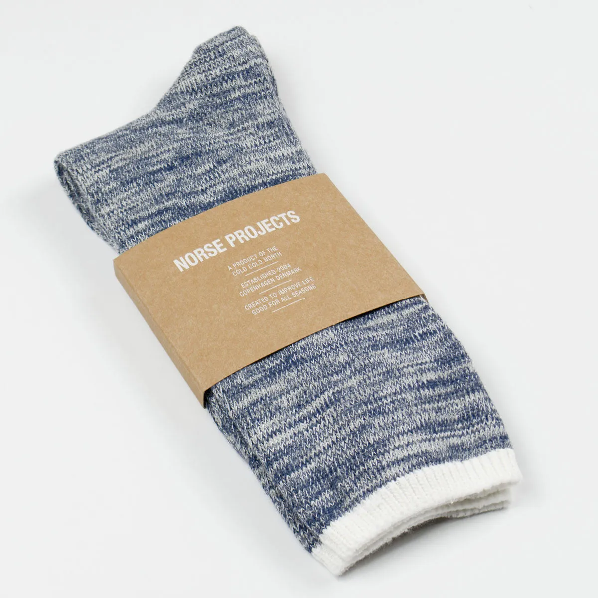 Norse Projects - Bjarki Blend Cotton Socks - Navy