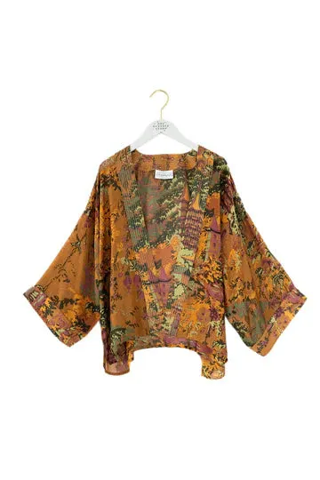 One Hundred Stars Kimono - Chrysanthemum Red