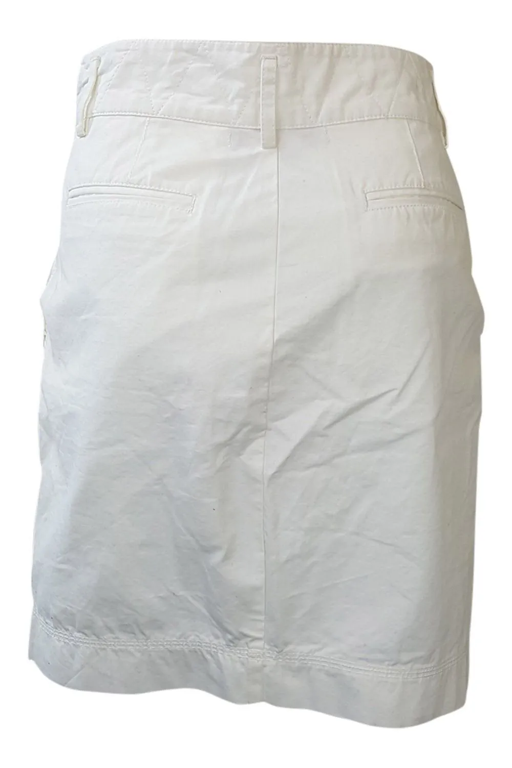 PAUL & JOE Sister White Cotton Mini Pencil Skirt (UK 4)