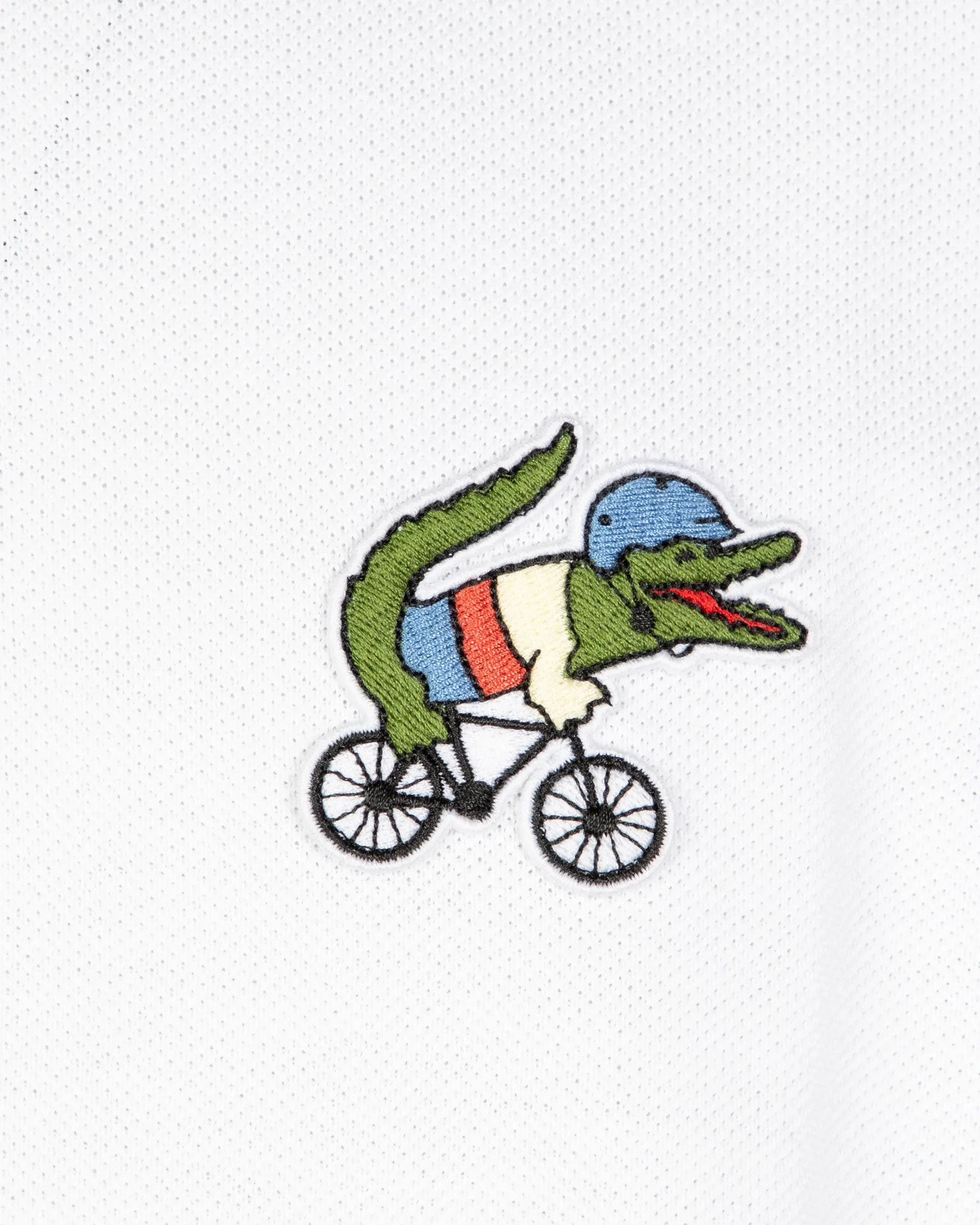 Polo Lacoste x Netflix Sex Education Bianco