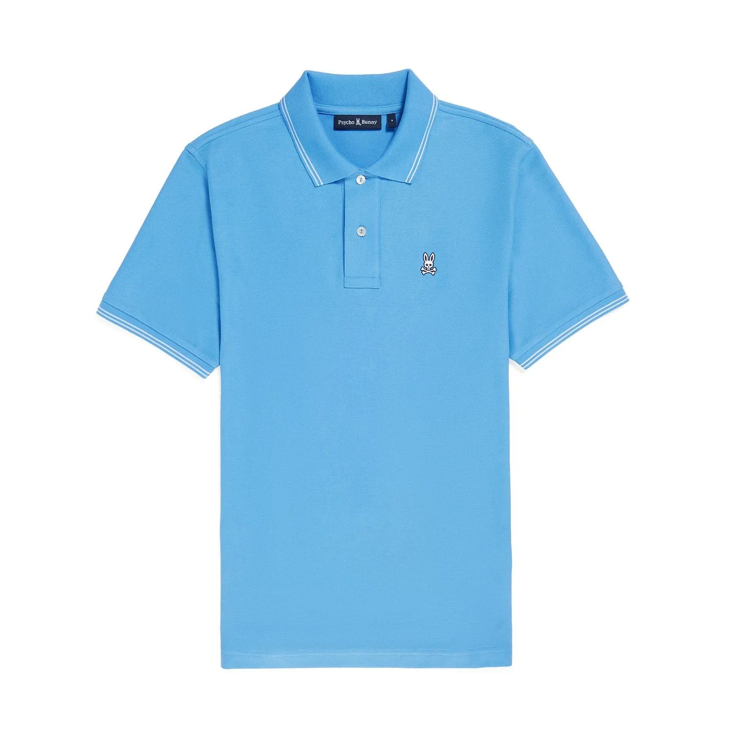 Psycho Bunny Mens Logan Pique Polo - Mountain Sky