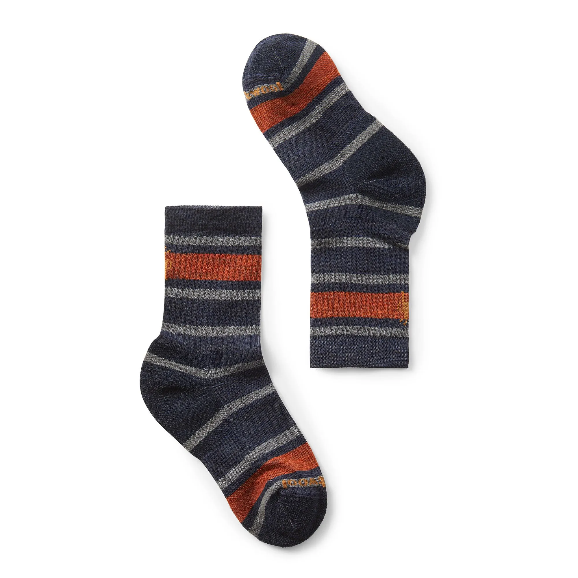 Smartwool Deep Navy Striped Hike Light Cushion Crew Sock