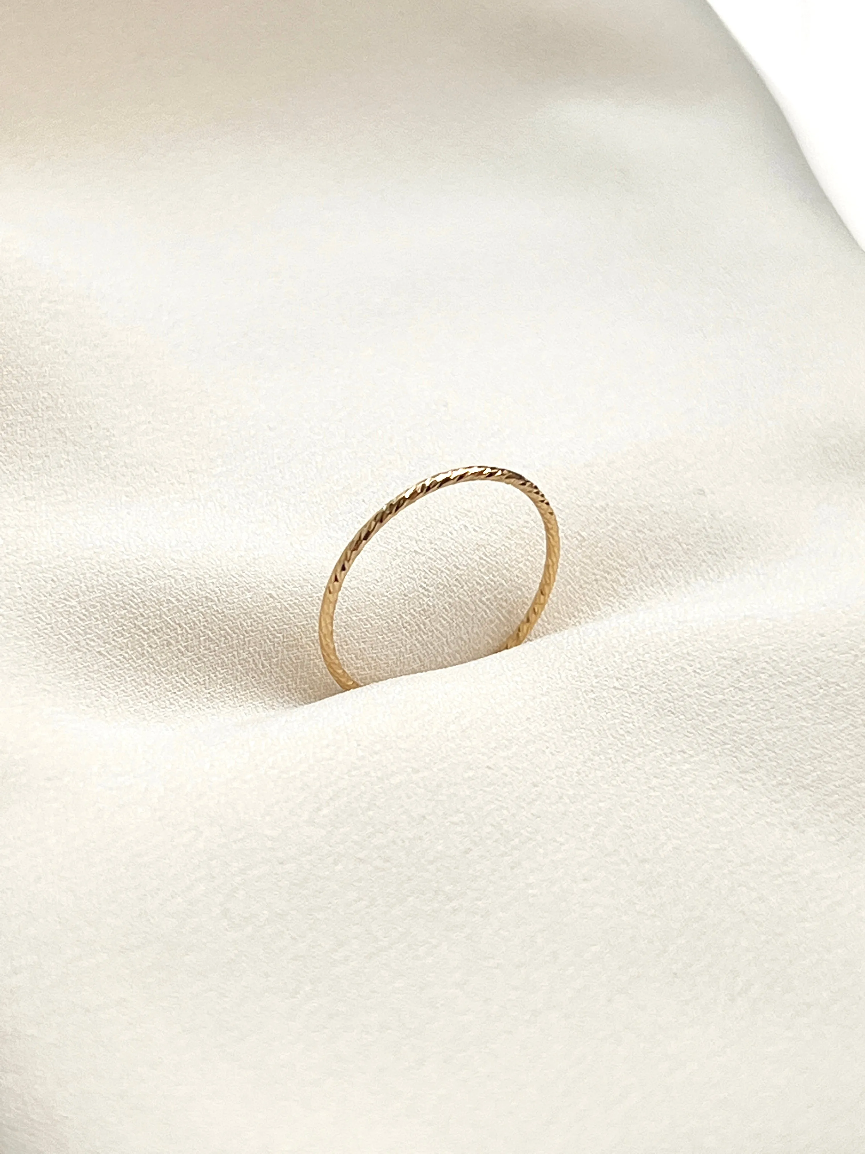 Sparkle Gold Filled Stacking Ring