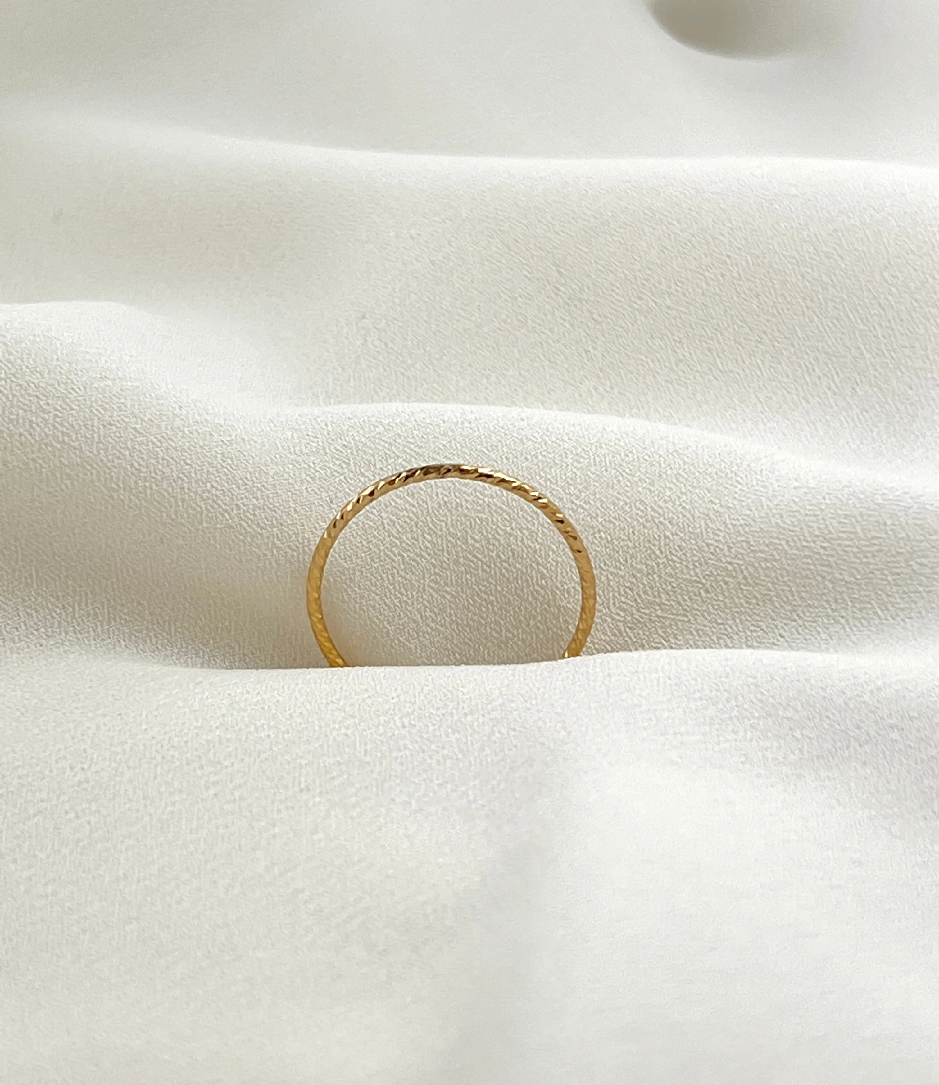 Sparkle Gold Filled Stacking Ring