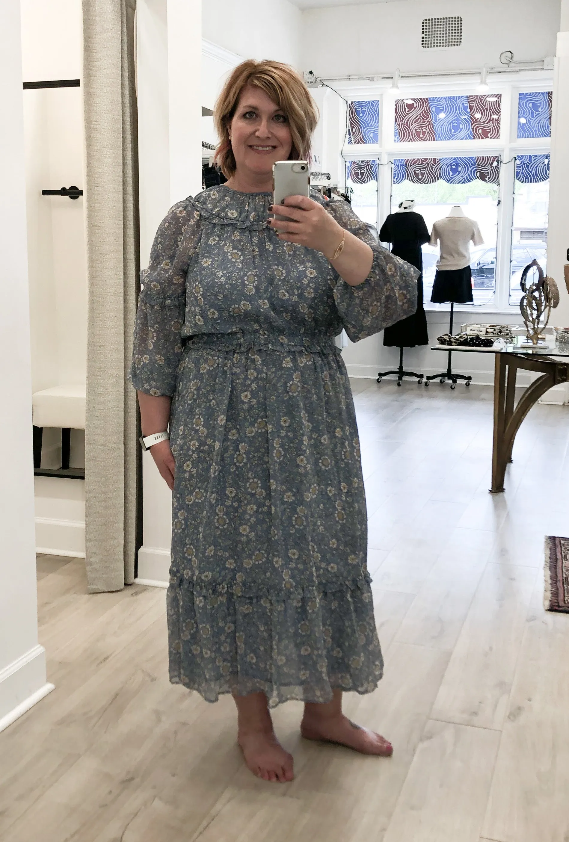 Sturino Dress in Periwinkle Floral - FINAL SALE