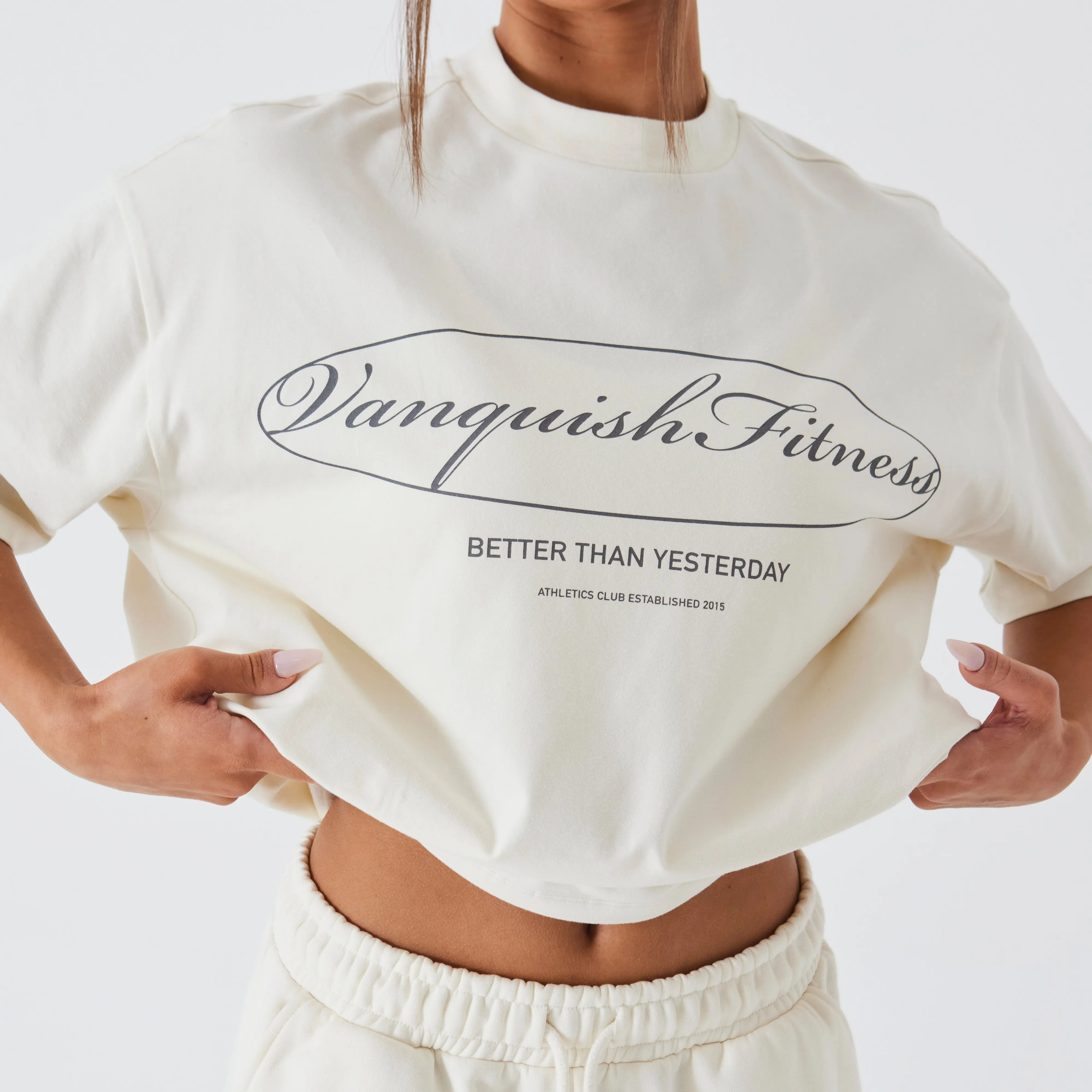 Vanquish Athletics Club Marshmallow Oversized T Shirt