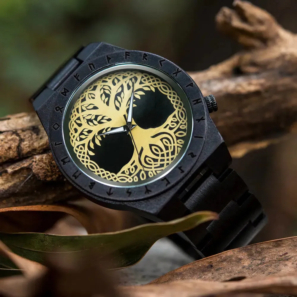 Wooden Viking Watch DARK ROOTS