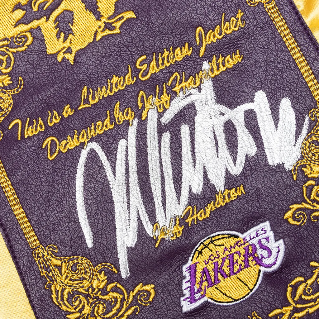 Wool & Leather Varsity Jacket - Lakers