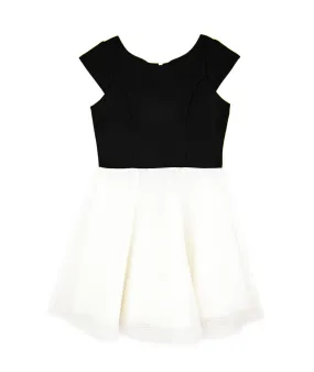 Zoe Ltd. Girls Black and Ivory Dress